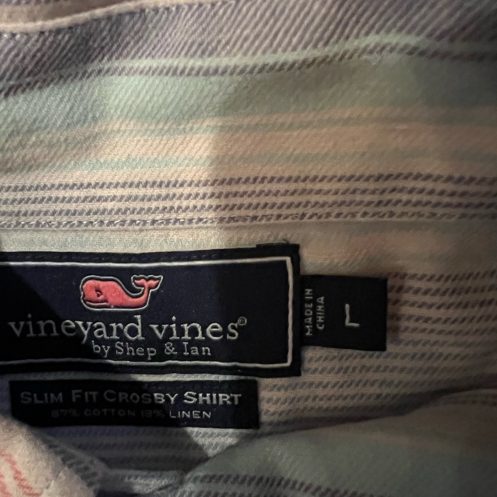 Vineyard Vines casual striped pastel shirt